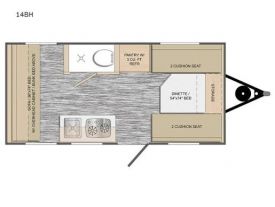 Plan intérieur de la roulotte